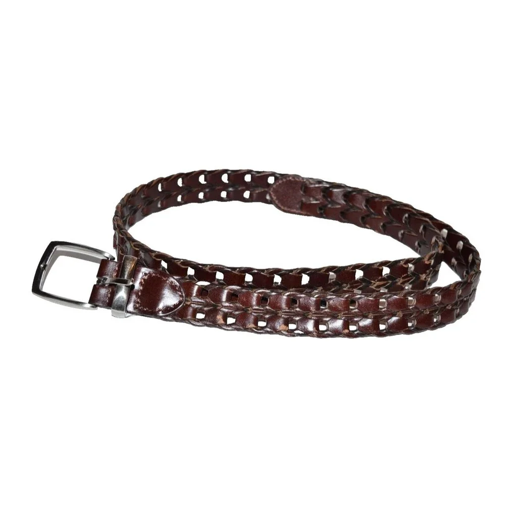 Mens Leather Belt‎  Hagger Brown 36 Boho style